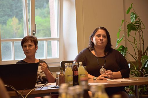 Uli Stein (links) und Gabi Herrmann-Biegert berichten im Gemeinderat von ihrer Arbeit. Foto: Schwarzwälder Bote