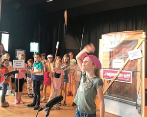 Auf die Rechte von Kindern werden selbige bei einer der Liederkranz-Aufführungen am Wochenende hinweisen.  Fotos: Verein Foto: Schwarzwälder Bote