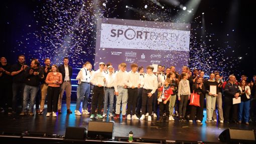 Bei der Sportparty 2023 in der Neckarhalle wurden die Sportlerinnen und Sportler des Jahres gebührend gefeiert. Foto: Birgit Heinig