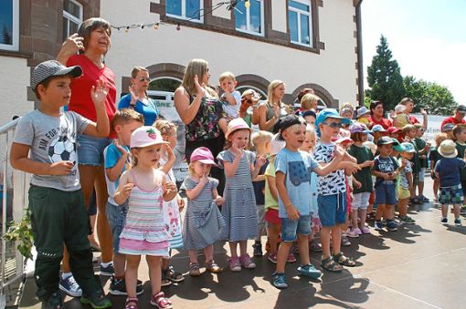 Die Kinder der Kita Regenbogen (Bild) und die des Eilers-Kindergartens gestalten den zweiten Kinderfesttag mit. Foto: Hertle Foto: Schwarzwälder Bote