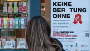 Am Mittwoch, 22. November, bleiben im gesamten Süden Deutschlands Apotheken geschlossen. Foto: dpa/Anna Ross