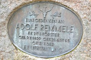 Den Gedenkstein für Adolf Remmele ließ Prinz Max zu Fürstenberg 1951 aufstellen. Foto: Schwarzwälder Bote