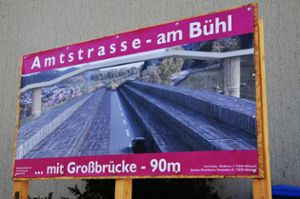 Irreführend finden die Gewerbetreibenden im Eschach die Schilder der Initiative Engagierte Lautlinger Bürger. Foto: Reich