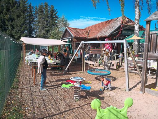 Beim Oktoberfest wurde auch der Spielplatz im Gaugenwalder Wildgehege reichlich genutzt. Foto: Elsäßer Foto: Schwarzwälder Bote