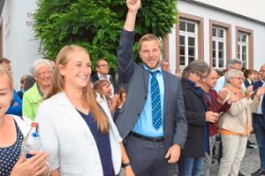 So sieht ein Sieger aus: Michael Moosmann wird Bürgermeister von Hardt.   Foto: Dold